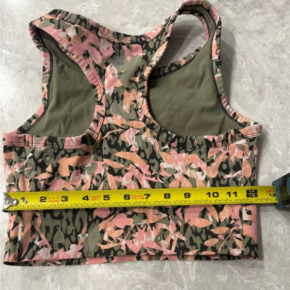 Sweaty Betty Power Frame Racerback Sports Bra S Green Pink - Picture 8 of 10